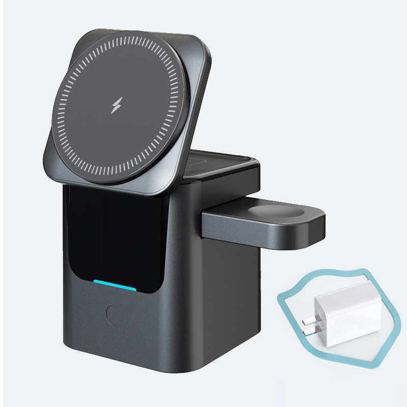 Cargador Inalámbrico Plegable de Escritorio Carga Magnética