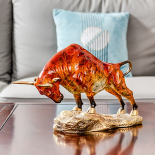 Brass Cow Desktop Ornaments TV Cabinet Wine Cabinet Entrance Decorations New House housewarming Gifts Accompanying Gifts