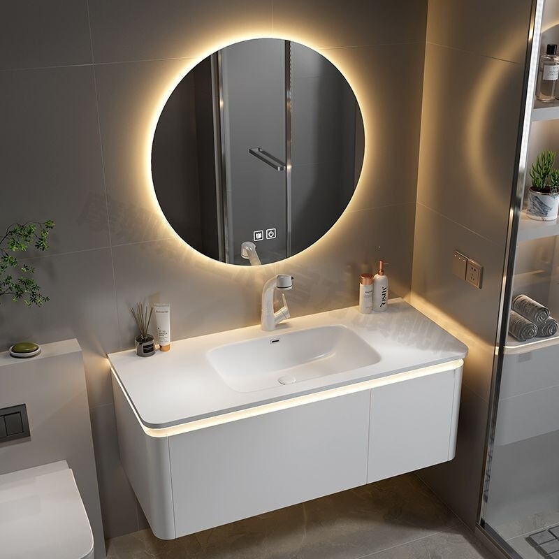 Kenaile Skin-Friendly Integrated Basin Bathroom Cabinet Washbasin Integrated Sink Bathroom Cabinet Washstand Bathroom Cabinet Kenaile Skin-Friendly Integrated Basin Bathroom Cabinet Washbasin Integrated Sink Bathroom Cabinet Washstand Bathroom Cabinet