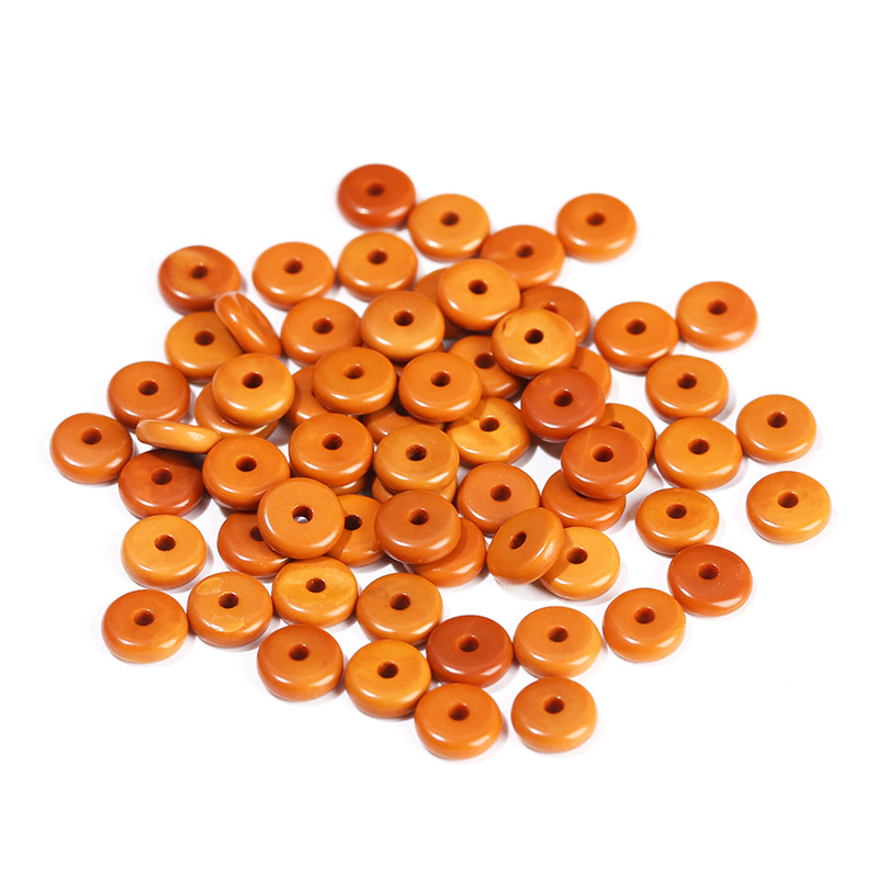 Natural Olive Core Spacer Beads, Hand-Made Bracelets, Rudraksha Spacers, Spacer Beads, DIY Jewelry Accessories