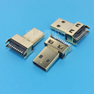 HDMI-D-19PIN�A��ʽ���^19P��ʽ���_���~��̶��_11.42H�߸�����