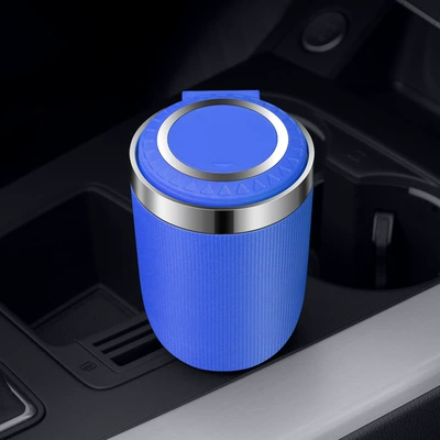 Car ashtray creative multifunctional Car ashtray - blue