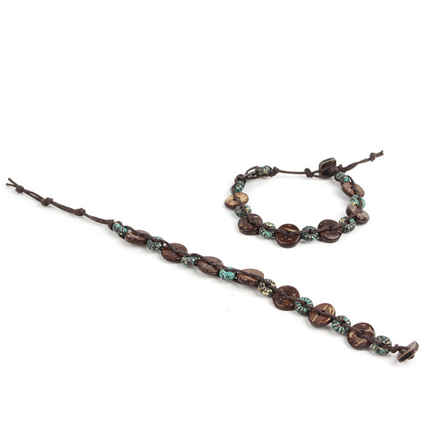 organic woven genuine retro universal bracelet handmade for men and…