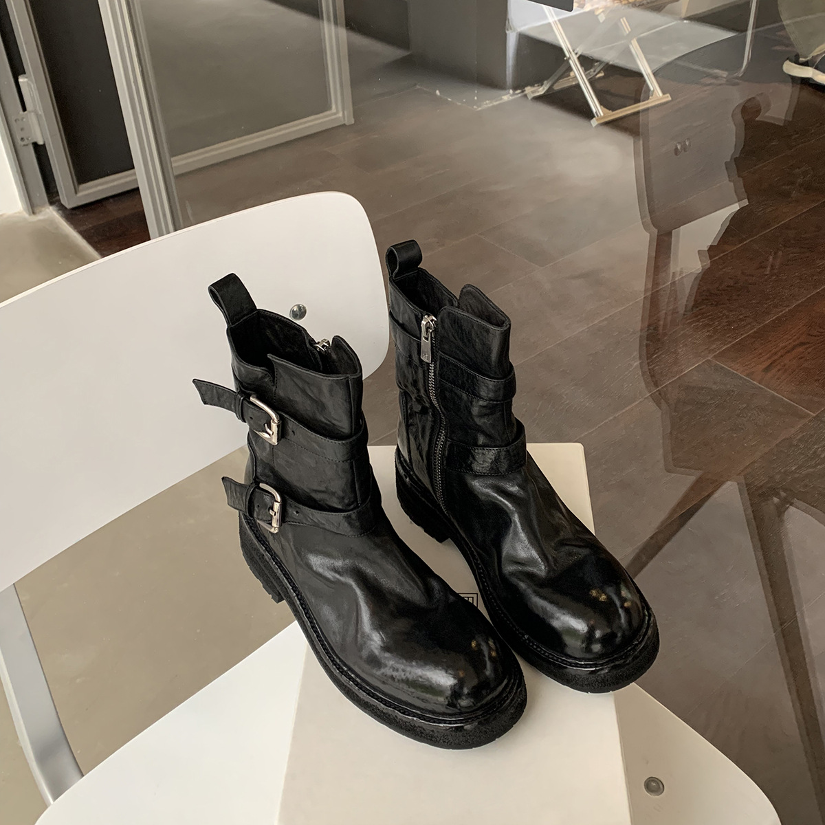 블랙 싱글 안감