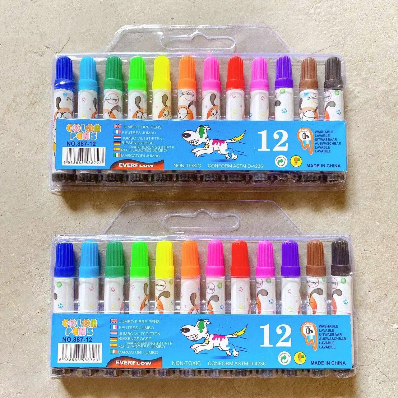 12 colores pincel de acuarela pincel de pintura pincel