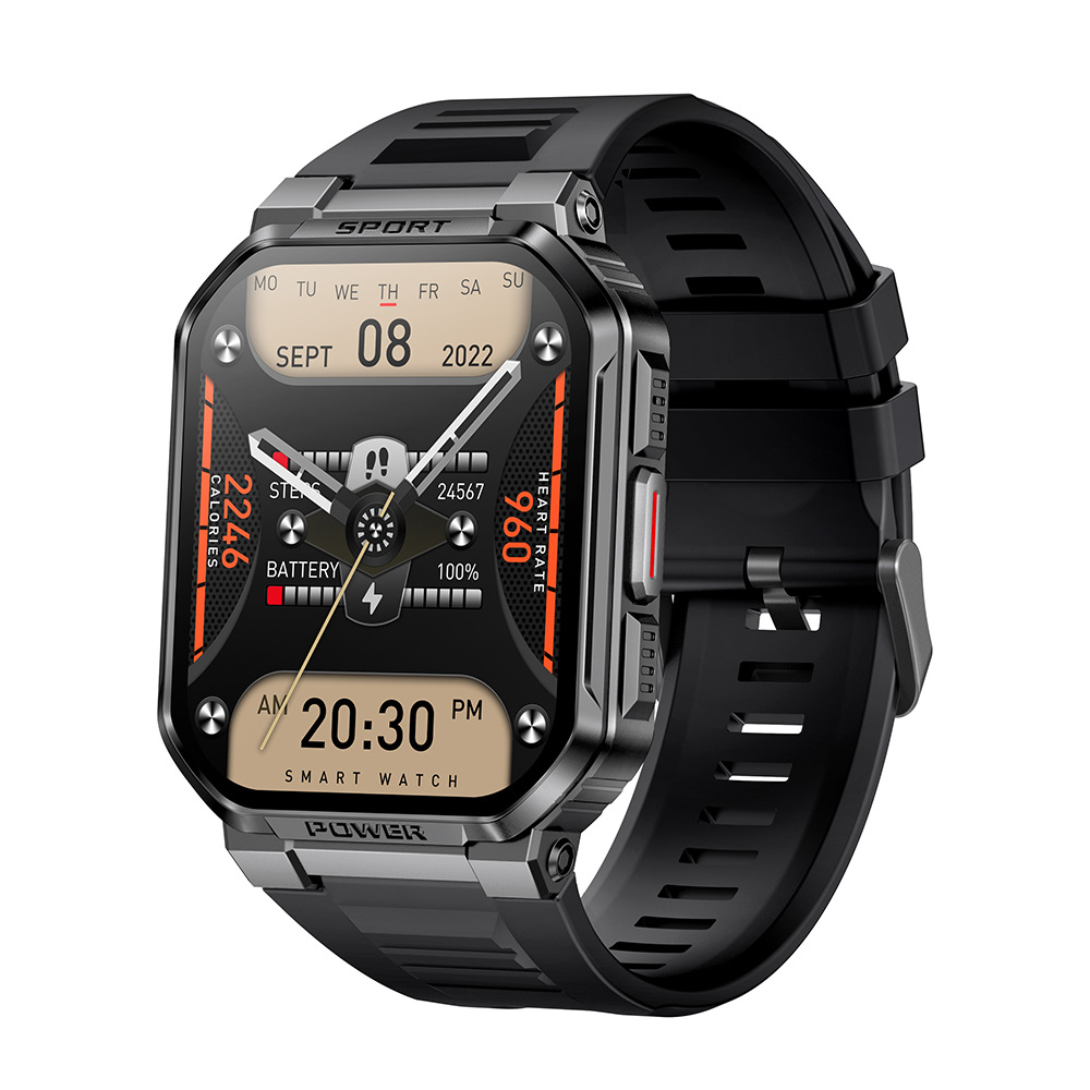 Smartwatch With Bluetooth Calling Shockproof Waterproof Tracker_voghion.com