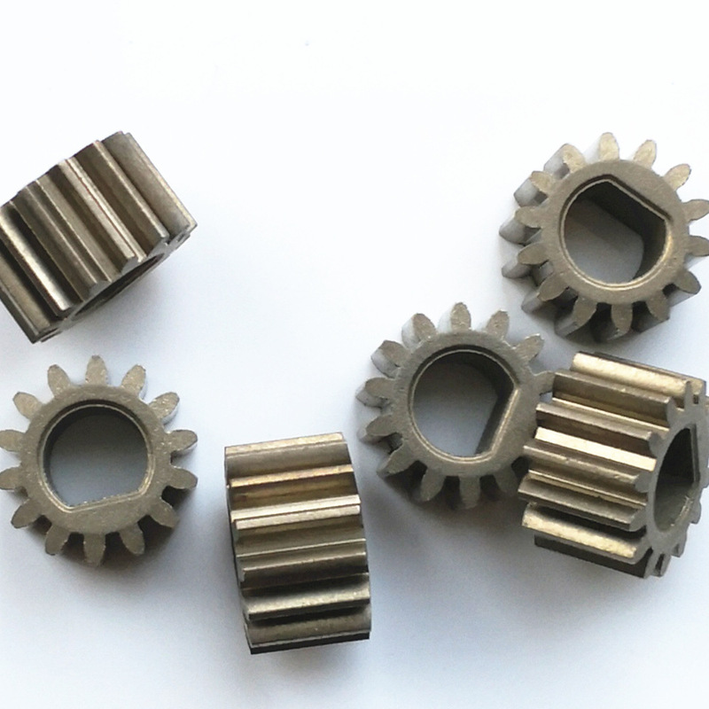 Straight Gear Module 1.0 14 Teeth Inner Diameter 8D Powder Metallurgy Iron Base Motor Gear Heat Treatment Wear-Resistant