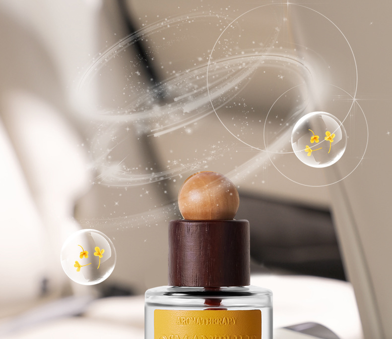 Leather retro car aromatherapy bedroom toilet deodorant car perfume fresh citrus amber fragrance wholesale