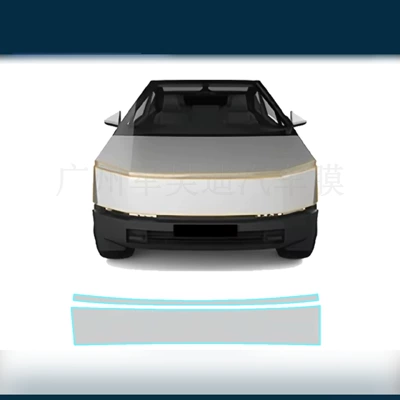 Cross-Border Special Car Pre-Cut Suitable for Tesla Cybertrucktpu Paint Protective Film Amazon (Car paint protective film) - tesla-cybertruck-front-bumper-headlight-tpu-protective-film-tpu75mil-transparent-protective-film
