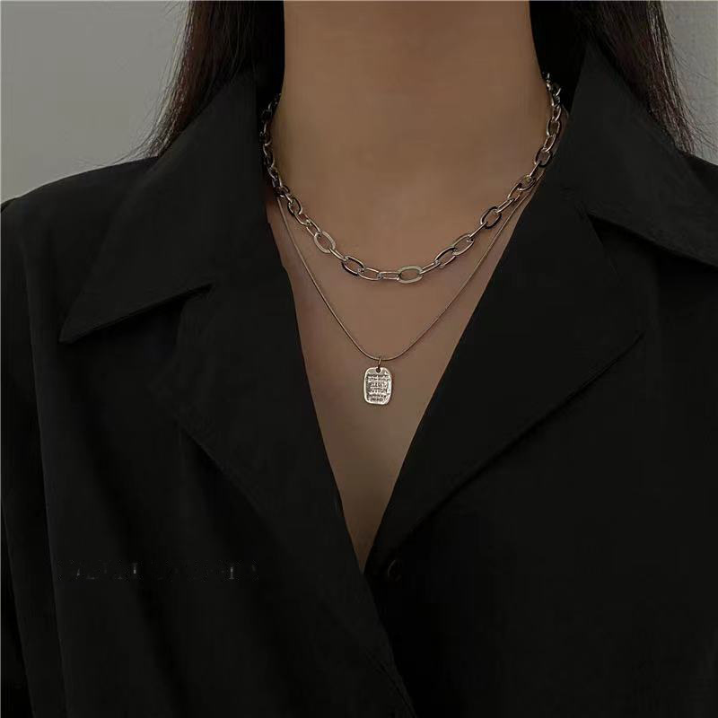 Fashion Heart Shape Titanium Steel Plating Necklace 1 Piece