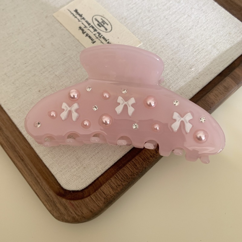 酢酸の水ドリルの花は女性のタイプの後頭部の半分の髪のクリップの中で番号の髪のクリップの気質の百合の髪の飾りをつかみます。|undefined