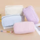 Cross-border Vertical Stripe Storage Bag Corduroy High-value Cosmetic Bag Portable Toiletry Bag Large Capacity Travel Cosmetic Bag