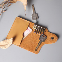 牛皮手工創意男女式汽車多功能腰掛鑰匙扣包卡包零錢包