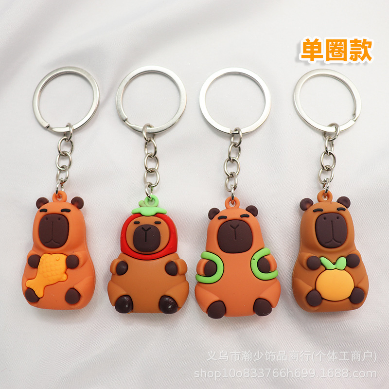 カピバラのキーホルダーのカバンのカピバラのペンダントのカピバラのぬいぐるみ|undefined