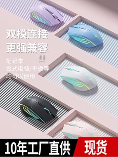 Boys and Girls Desktop Laptop Bluetooth Gaming Mouse Silent Wireless Rechargeable Silent Game Pass