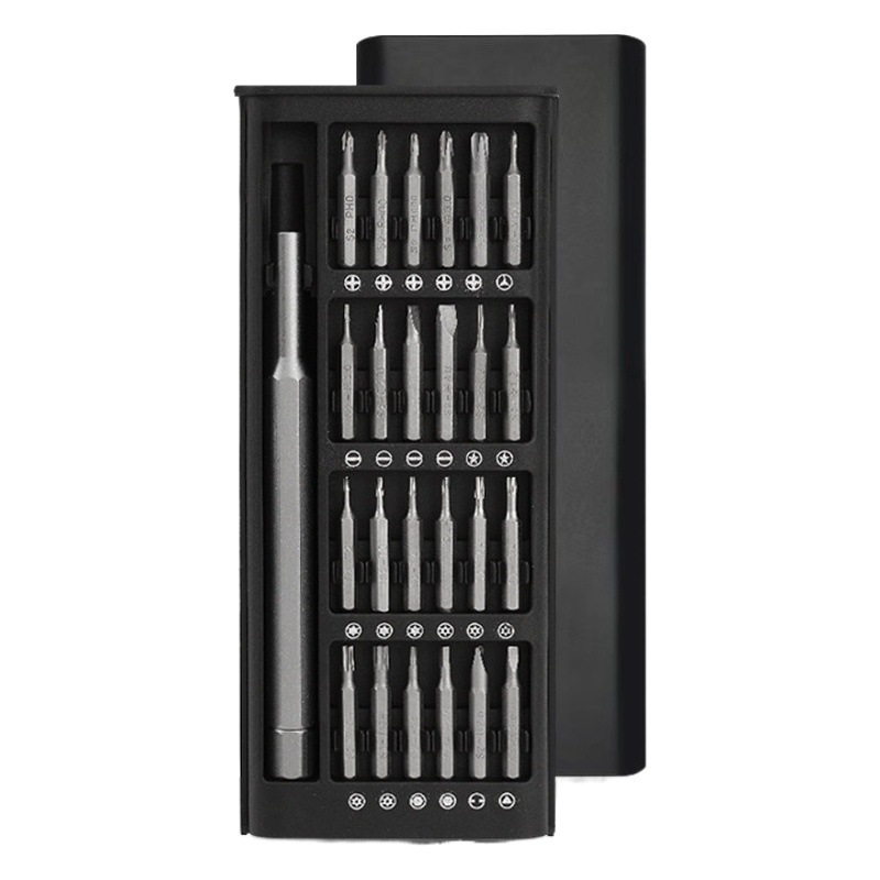 24-en-1 de precisión destornillador magnético de reparación de multiusos conjunto de reparación de teléfonos móviles y desmontaje destornillador herramienta traje