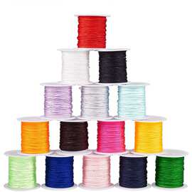 厂家批发韩国丝线绳手边绳线台湾蜡绳 DIY亮丝线手链五彩编织线