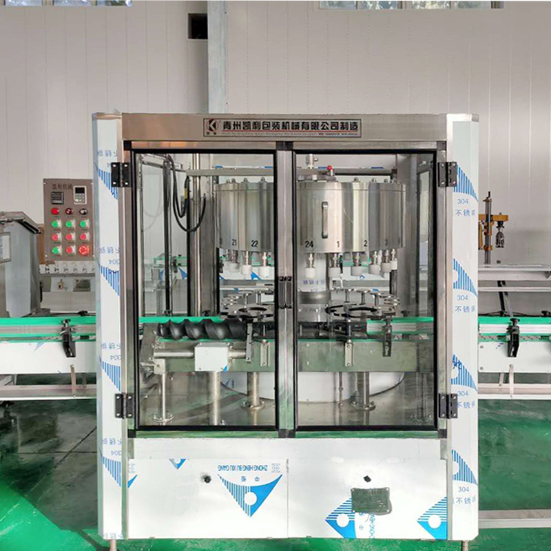 全自动18头高精度液体定量灌装机  18头白酒灌装旋盖贴标包装线