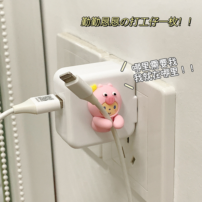 Cartoon headphones, storage system charging