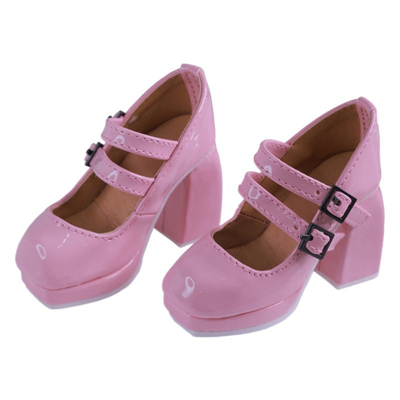 3 puntos bjd accesorios bjd muñeca tacones altos multi-color opcional zapatos de cuero moda sexy desgaste zapatos de moda hechos a mano