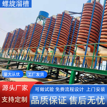 玻璃钢螺旋溜槽生产厂家钛铁矿重选PVC配件大圆盘防腐耐磨材质