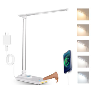 Amazon Led Desk Lamp Reading Lamp Sliding Adjustment Folding with Night Light Timed Light Off Student Learning Eye Protection