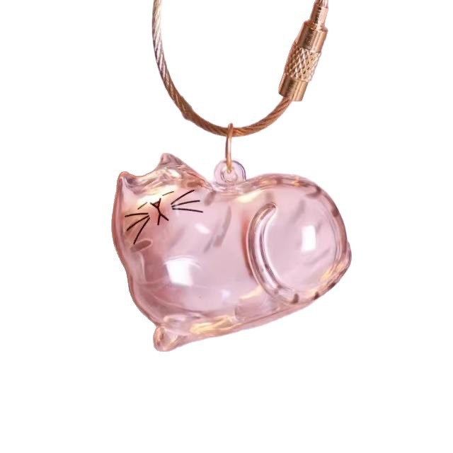 日本正規品 BRIGH LINK 透明猫毛収納ボックス チャーム ガシャポン 猫毛収納カプセル|undefined