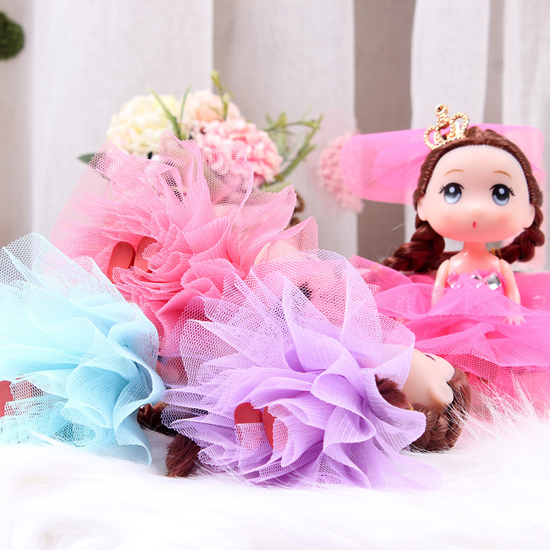 12cm Doll Wedding Dress Doll Small Pendant Factory Direct Sales Keychain Creative Kidsren's Toys Hengchao Confused Barbie
