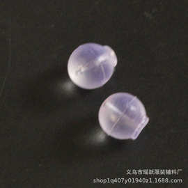 6mm透明圆球硅胶耳堵防下坠防扎防掉耳钉塞珍珠耳钉手工配件