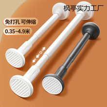 免打孔伸缩杆免安装晾衣杆衣架卧室窗帘挂杆浴帘杆子门帘衣柜撑杆
