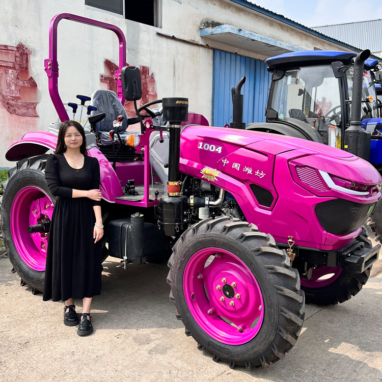 国二大泵100马力拖拉机 配套三铧液压翻转犁地机 常力504旋耕机