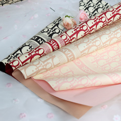 Flower wrapping paper Houndstooth waterproof flower wrapping paper Rose bouquet packaging material Two-color paper