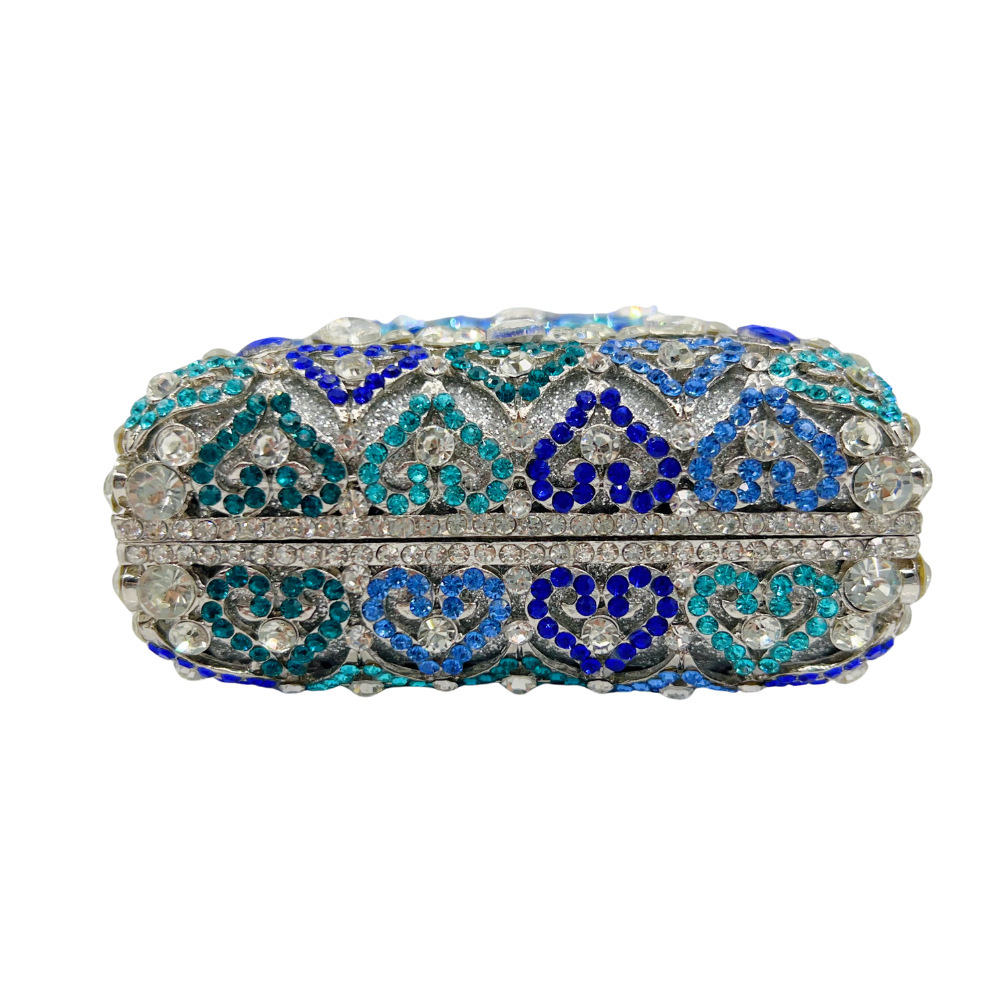 StoneClutchbag transfronteriza hecha a mano con diamantes bolsas de mano de banquete de diamantes de diamante bolsas de lujo de aleación Dai Wei