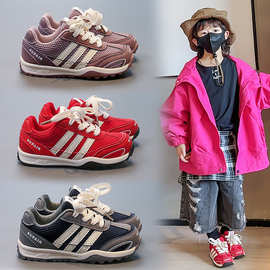 儿童网面透气运动鞋2025年春秋爆款男宝宝百搭时尚休闲鞋女童单鞋