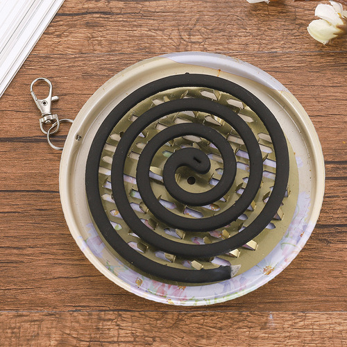 Portable mosquito-repellent incense box, mosquito-repellent incense disc, hanging portable mosquito-repellent incense disc, outdoor portable mosquito-repellent incense storage box with random colors