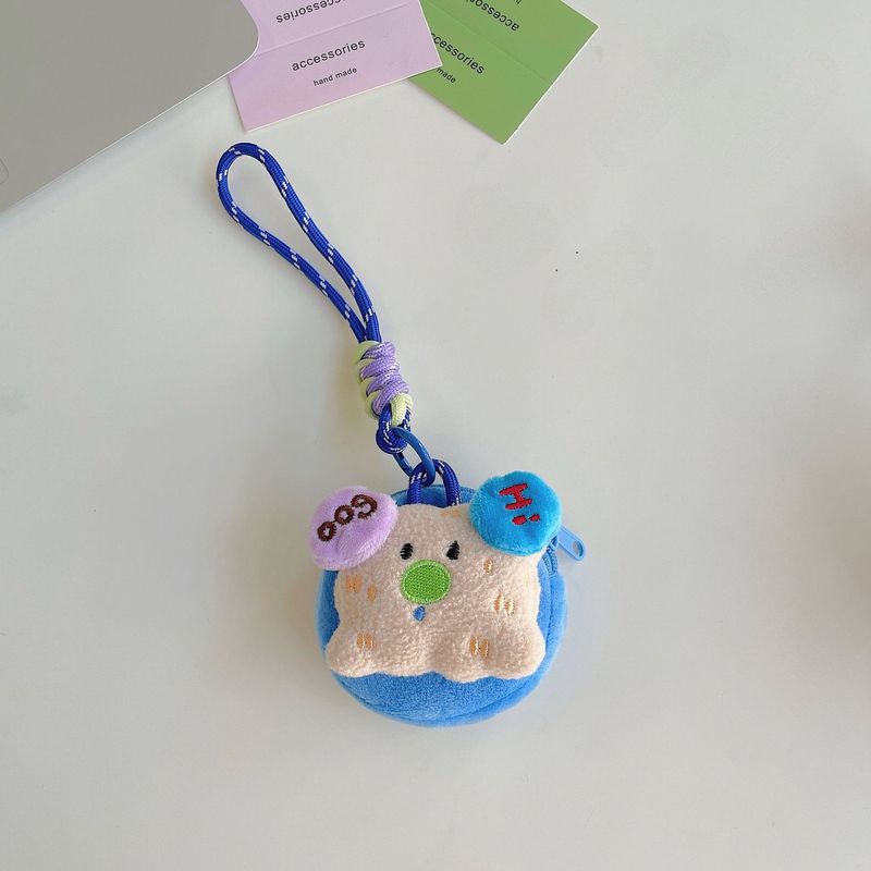 クリエイティブドーパミン子犬小銭入れ女子学生かわいいぬいぐるみペンダントキー収納袋ヘッドフォンバッグ卸売|undefined