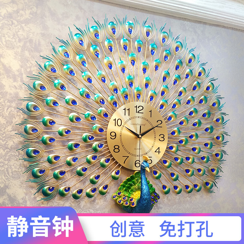 European-style wall clock silent clock h...