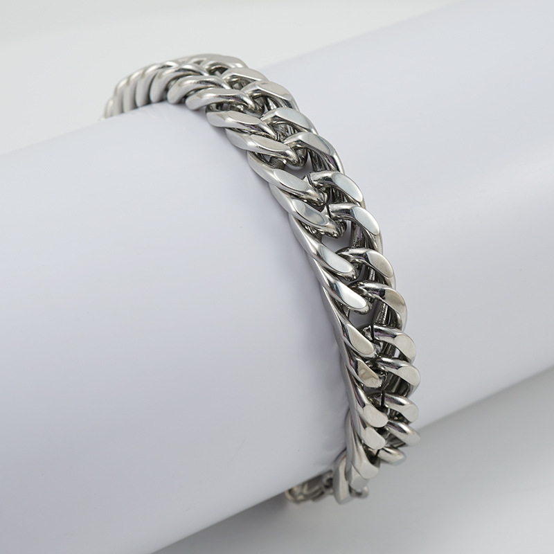 Business Occasion 304 Stainless Steel Material Simple Style Geometric Stainless Steel Bracelets Plating Stainless Steel Bracelets
