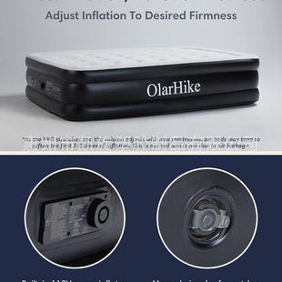 Cross-border double inflatable luxury mattress for camping, travel and guests camping accessories, indoor