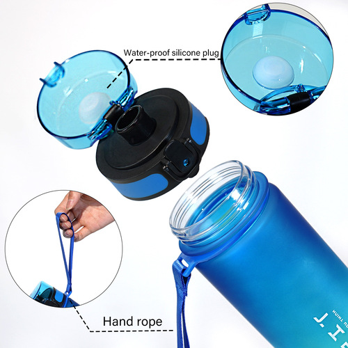 1L Large Capacity Direct Drinking Sports Water Cup 32oz Gradient Space Cup Student Summer Outdoor Plastic Water Cup