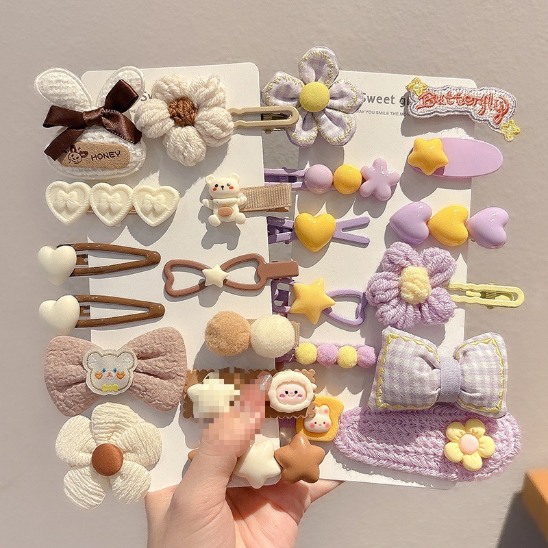 Peel de peluche para niños BB clip clip de peluche clip lateral para niñas lindas niñas toque de pelo para bebés