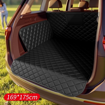 Car Trunk Mat, Car Pet Mat, Trunk Mat - trunk-anti-dirty-pet-mat-black-edge-model-c-2101-1-single-piece