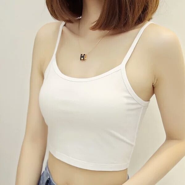 New Style Camisole for Women, Modal Undershirt, Slim Fit White and Black Short Top, Summer Thin Gray Version