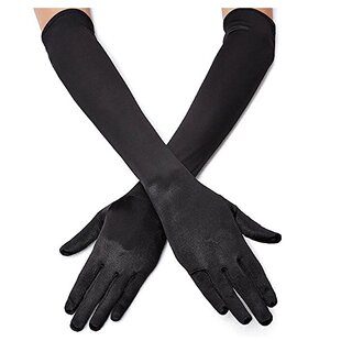 Classic Ladies Long Opera Party Wedding Gloves Satin Costume Elbow Length Bridal Evening Dress Cocktail Prom Sleeves