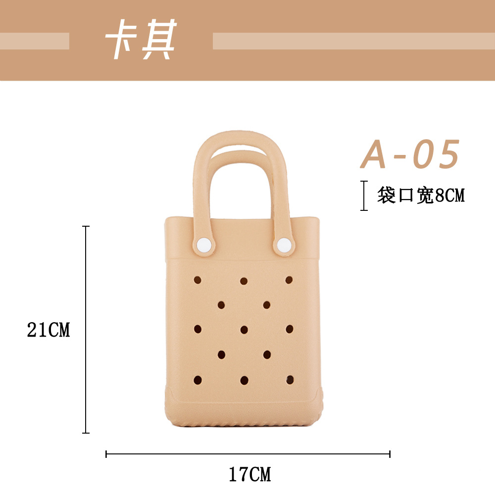 Eva transfronteriza pequeña y encantadora bolsa cuadrada de dibujos animados INS Dongdong bolsa de gelatina bolsa de playa bolso bolso bolso bolso bolso hombro