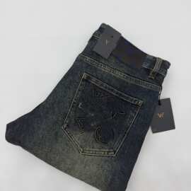D2638 26秋冬新款男士牛仔裤 L驴牌经典老花高端奢侈品路易男裤