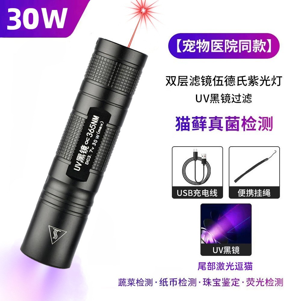 30W 365nm 블랙 미러 후미 적외선