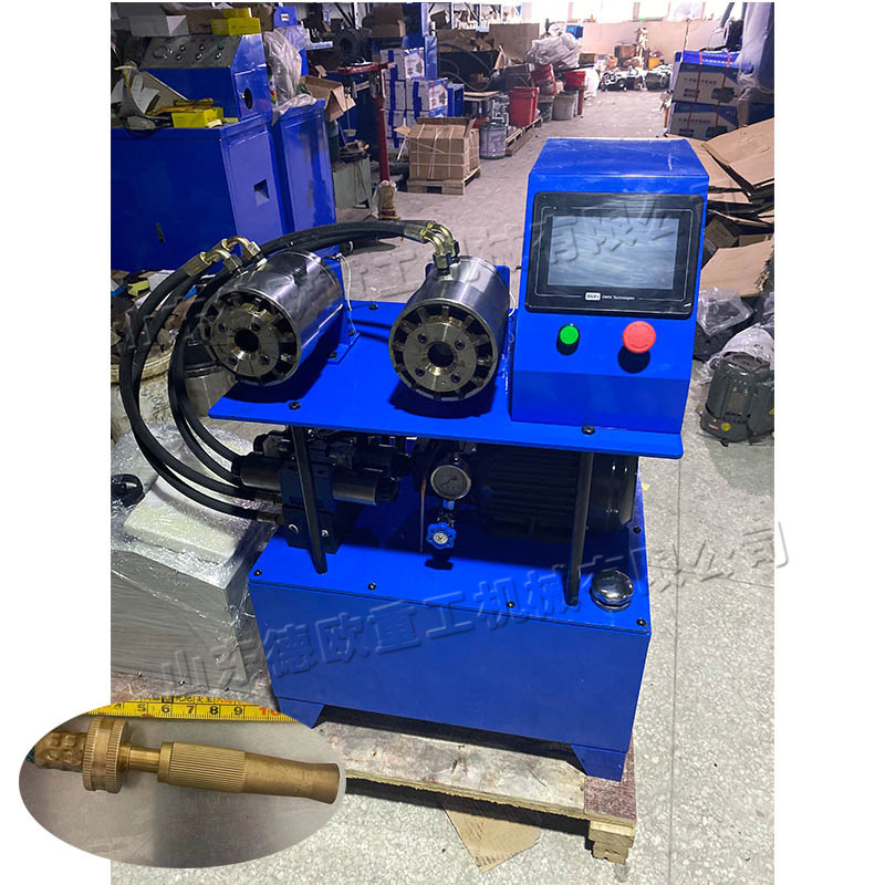 数控软管扣压机 喷水管卫浴管PE管扣压机 小型立式喷水管锁管机