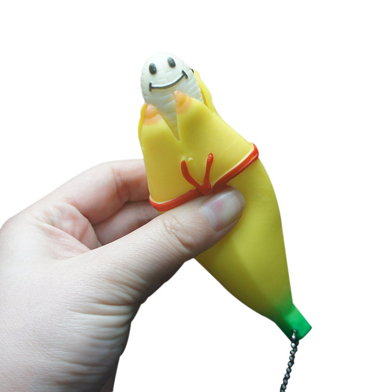 Simulated Banana Peeling Fruit Toy Soft Rubber Stress Relief Squeezing Action Toy For All Ages_voghion.com