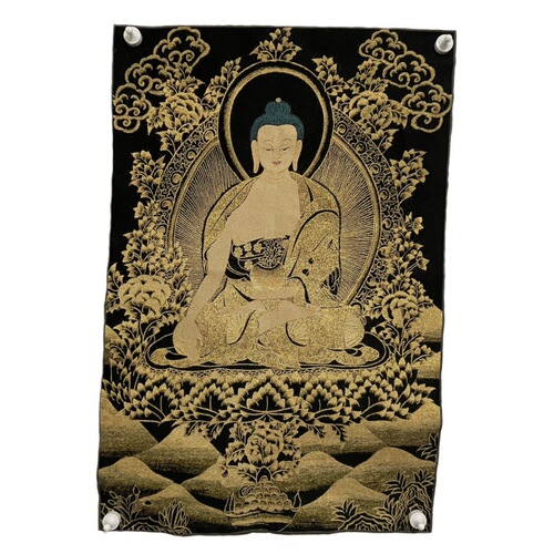 Wholesale antique imitation Chinese painting workshops Tibetan thangka Buddha Nepalese paintings brocade embroidery silk embroidery Tangka